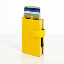 將圖片載入圖庫檢視器 Cascade Wallet SNAP RFID 安全防盜環扣真皮三摺錢包
