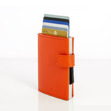 將圖片載入圖庫檢視器 Cascade Wallet SNAP RFID 安全防盜環扣真皮三摺錢包
