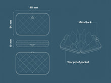 將圖片載入圖庫檢視器 Quilted Button RFID安全防盜菱格紋卡匣
